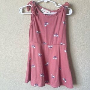 Pink Kids Rainbow Skater Dress, Size 3T